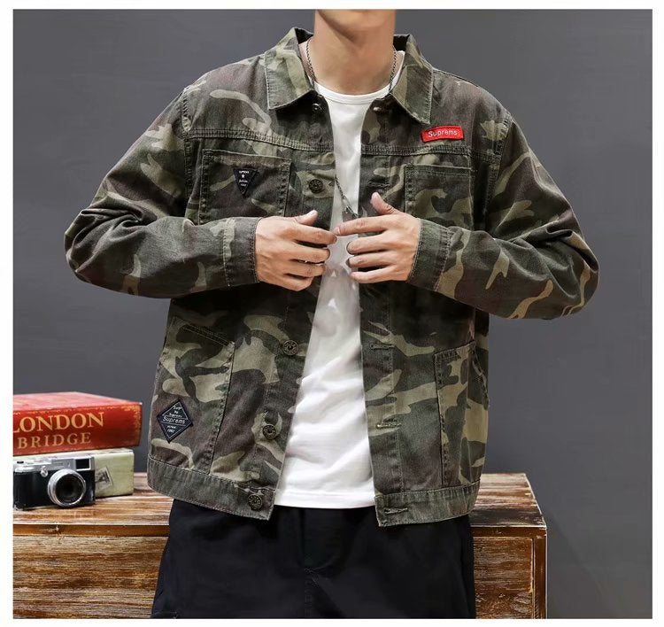 Men's Camouflage Polo Collar Jacket: Your Perfect Outdoor Companion